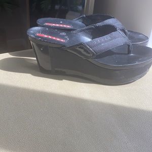Prada platform sandals